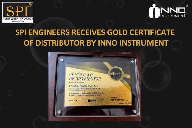 SPI ENGINEERS RECEIVES GOLD CERTIFICATE OF DISTRIBUTOR BY INNO INSTRUMENT