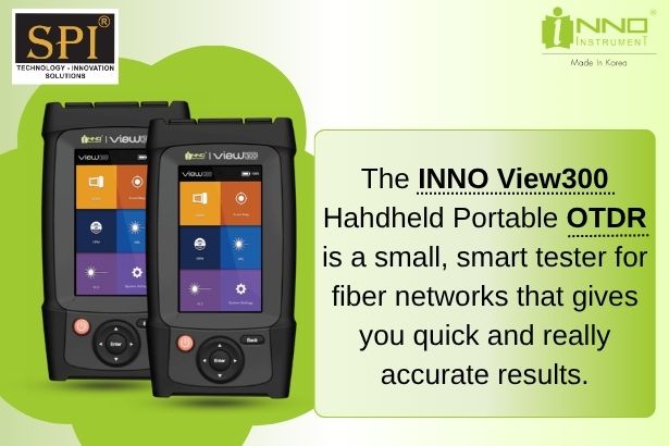 The INNO View300 Hahdheld Portable OTDR is a small, smart tester for fiber networks that gives you quick and really accurate results.